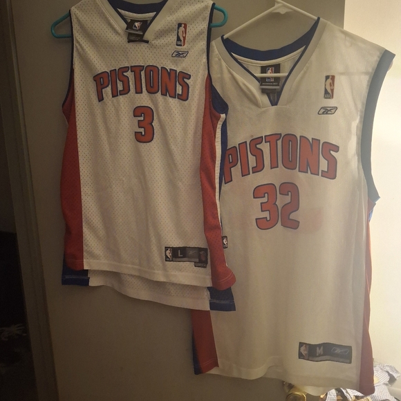 2 Detroit Pistons Jerseys - Picture 3 of 6
